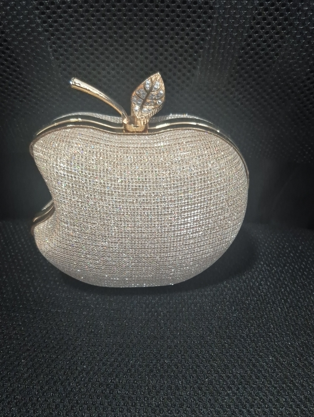Gold Crystal Apple Evening Clutch - Women Bags